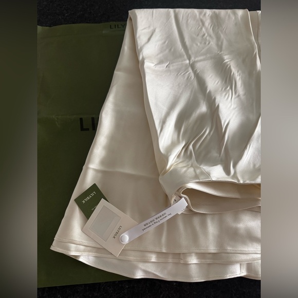 Lilysilk Silk Maxi Skirt With Flare Hem White Size US 6 - Picture 5 of 5